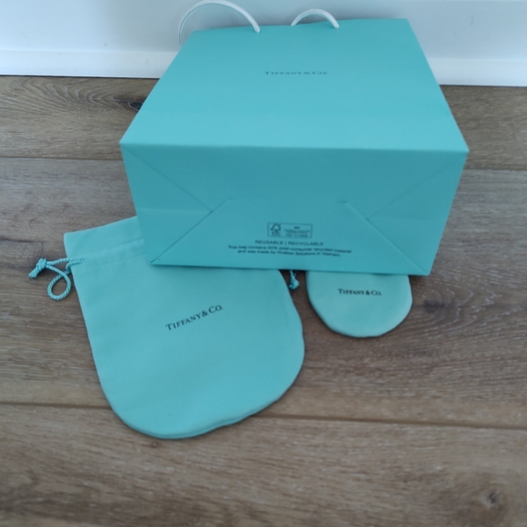 Tiffany & Co. Small Shopping Bag And Two Drawstring Jewelry Pouches - Picture 3 of 9